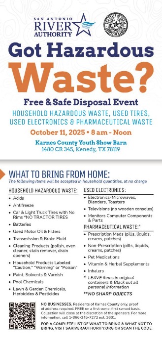 SARA Household Hazardous Waste Event for Karnes County